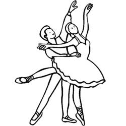 着色页: 舞蹈家 (行业和专业) #92301 - 免费可打印着色页