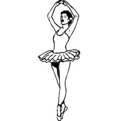 着色页: 舞蹈家 (行业和专业) #92319 - 免费可打印着色页