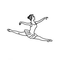 着色页: 舞蹈家 (行业和专业) #92372 - 免费可打印着色页