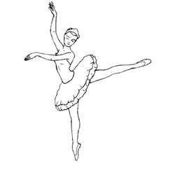着色页: 舞蹈家 (行业和专业) #92395 - 免费可打印着色页