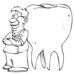 着色页: 牙医 (行业和专业) #92837 - 免费可打印着色页