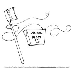 着色页: 牙医 (行业和专业) #92853 - 免费可打印着色页