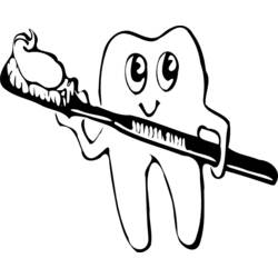 着色页: 牙医 (行业和专业) #93145 - 免费可打印着色页