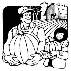 着色页: 农民 (行业和专业) #96211 - 免费可打印着色页