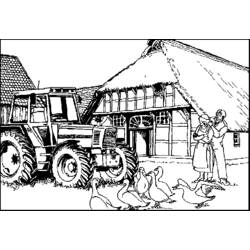 着色页: 农民 (行业和专业) #96216 - 免费可打印着色页