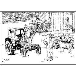 着色页: 农民 (行业和专业) #96297 - 免费可打印着色页