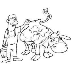 着色页: 农民 (行业和专业) #96316 - 免费可打印着色页
