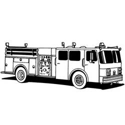 着色页: 消防队员 (行业和专业) #105519 - 免费可打印着色页