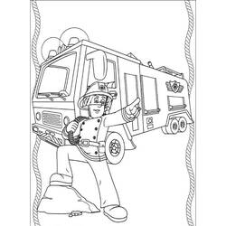 着色页: 消防队员 (行业和专业) #105595 - 免费可打印着色页
