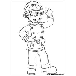 着色页: 消防队员 (行业和专业) #105650 - 免费可打印着色页