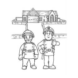 着色页: 消防队员 (行业和专业) #105711 - 免费可打印着色页