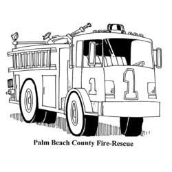 着色页: 消防队员 (行业和专业) #105788 - 免费可打印着色页