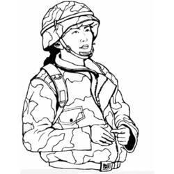 着色页: 军队 (行业和专业) #102118 - 免费可打印着色页