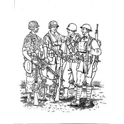 着色页: 军队 (行业和专业) #102394 - 免费可打印着色页