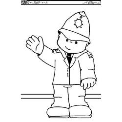 着色页: 警官 (行业和专业) #105379 - 免费可打印着色页