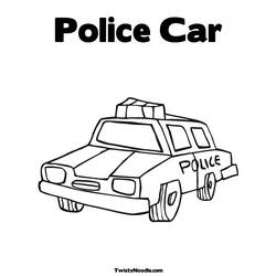 着色页: 警官 (行业和专业) #105418 - 免费可打印着色页