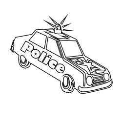 着色页: 警官 (行业和专业) #105435 - 免费可打印着色页