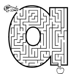 着色页: 迷宫 (学习和教育) #126477 - 免费可打印着色页