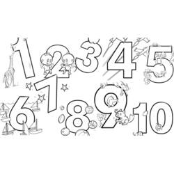 着色页: 数字 (学习和教育) #125135 - 免费可打印着色页