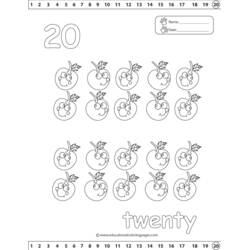 着色页: 数字 (学习和教育) #125330 - 免费可打印着色页