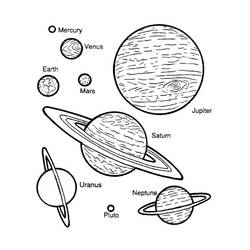着色页: 行星(太阳系) (学习和教育) #157602 - 免费可打印着色页