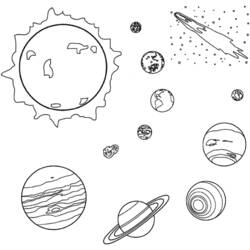 着色页: 行星(太阳系) (学习和教育) #157615 - 免费可打印着色页