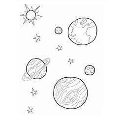 着色页: 行星(太阳系) (学习和教育) #157640 - 免费可打印着色页