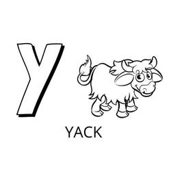 着色页: 动物字母 (字母和字母表) #199982 - 免费可打印着色页