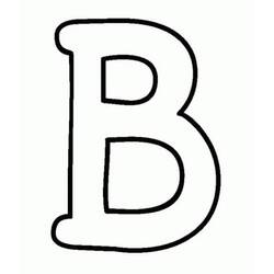 着色页: 字母B (字母和字母表) #194561 - 免费可打印着色页