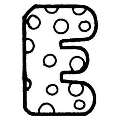 着色页: 字母E (字母和字母表) #194600 - 免费可打印着色页
