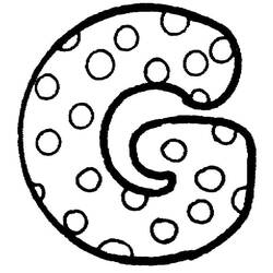 着色页: 字母G (字母和字母表) #194629 - 免费可打印着色页