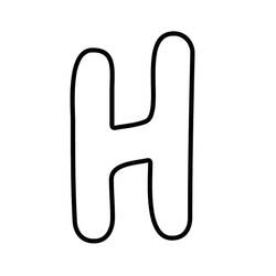 着色页: 字母H (字母和字母表) #194640 - 免费可打印着色页