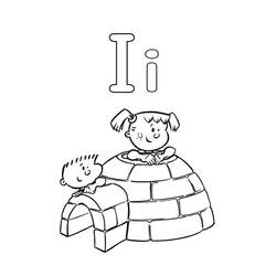 着色页: 字母I (字母和字母表) #194649 - 免费可打印着色页