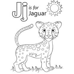 着色页: 字母J (字母和字母表) #194658 - 免费可打印着色页