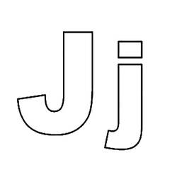 着色页: 字母J (字母和字母表) #194663 - 免费可打印着色页
