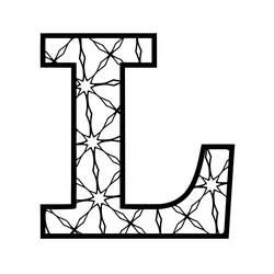 着色页: 字母L (字母和字母表) #194683 - 免费可打印着色页