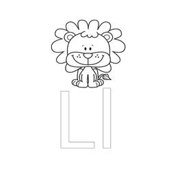 着色页: 字母L (字母和字母表) #194686 - 免费可打印着色页
