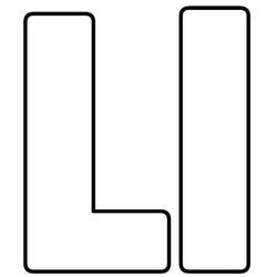 着色页: 字母L (字母和字母表) #194687 - 免费可打印着色页