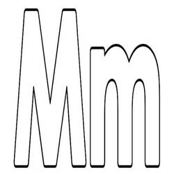 着色页: 字母M (字母和字母表) #194701 - 免费可打印着色页