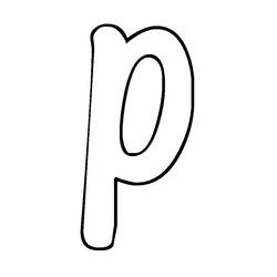 着色页: 字母P (字母和字母表) #194733 - 免费可打印着色页