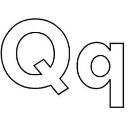 着色页: 字母Q (字母和字母表) #194751 - 免费可打印着色页