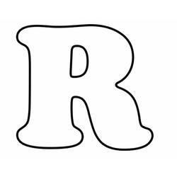 着色页: 字母R (字母和字母表) #194762 - 免费可打印着色页