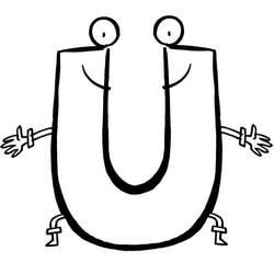 着色页: 字母U (字母和字母表) #194801 - 免费可打印着色页