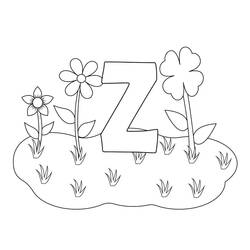 着色页: 字母Z (字母和字母表) #194865 - 免费可打印着色页