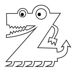 着色页: 字母Z (字母和字母表) #194867 - 免费可打印着色页