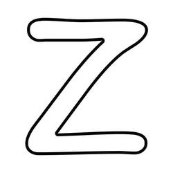 着色页: 字母Z (字母和字母表) #194870 - 免费可打印着色页