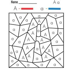 着色页: 魔法字母 (字母和字母表) #210070 - 免费可打印着色页