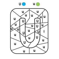 着色页: 魔法字母 (字母和字母表) #220128 - 免费可打印着色页
