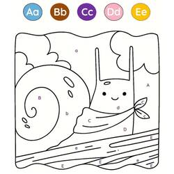 着色页: 魔法字母 (字母和字母表) #220132 - 免费可打印着色页