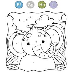 着色页: 魔法字母 (字母和字母表) #220137 - 免费可打印着色页